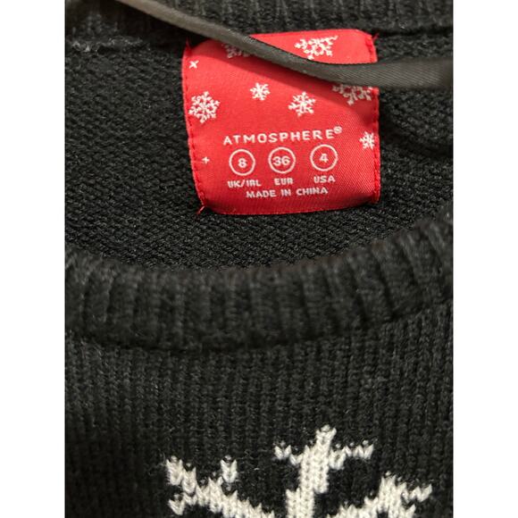 Atmosphere Rudolph the Red Nose Reindeer Christmas Sweater - Women’s Size 4 - Picture 3 of 4